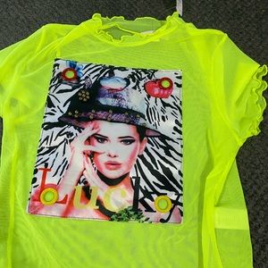 Neon green shirt